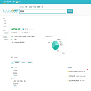 national是什么意思_national在线翻译_英语_读音_用法_例句_海词词典