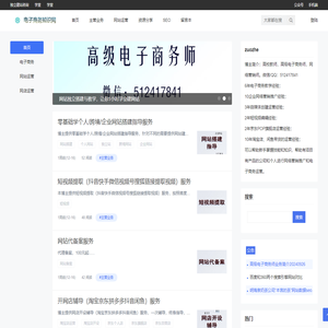 高级电子商务师|邹彬